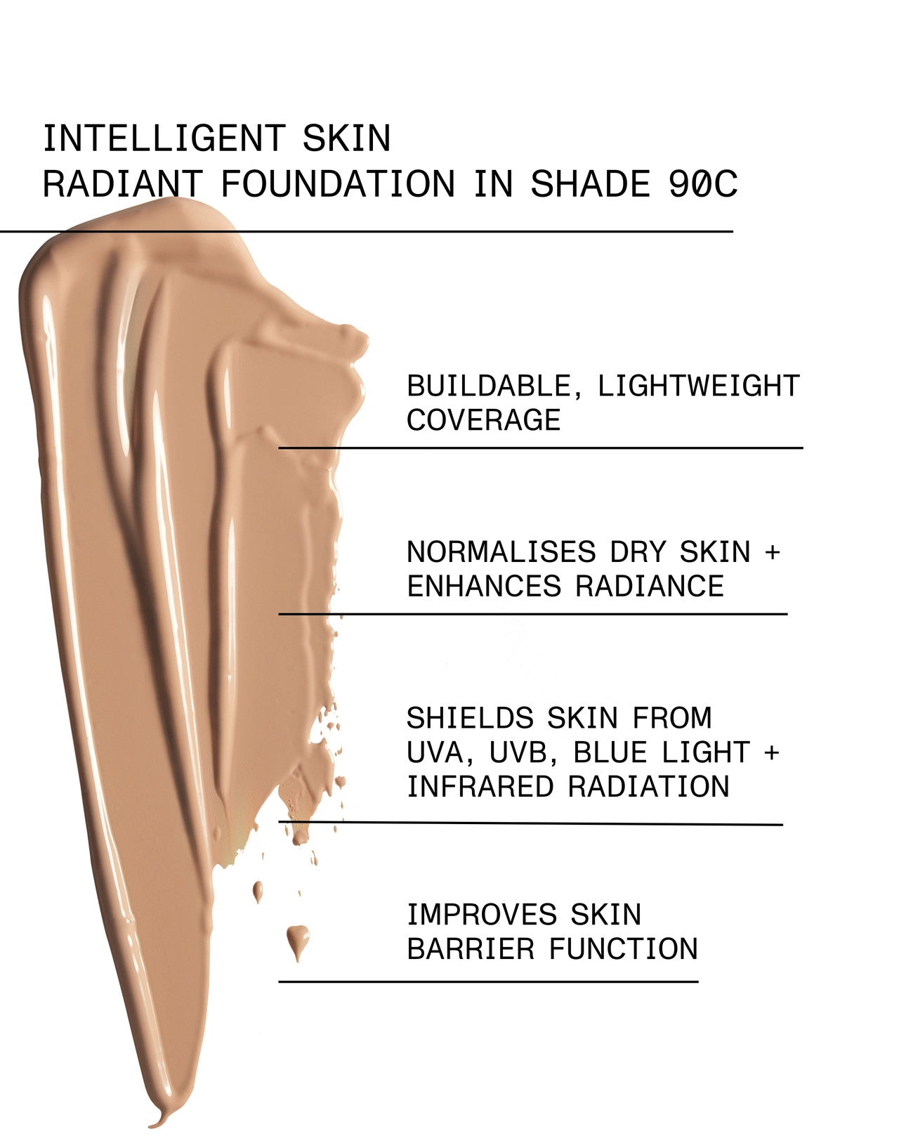 INTELLIGENT SKIN RADIANT FOUNDATION SPF 15 Shade 090C