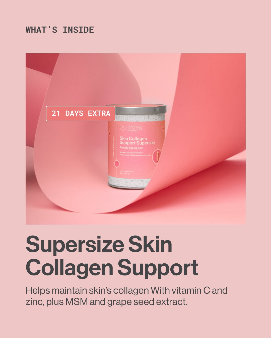 Supersize skin collagen support