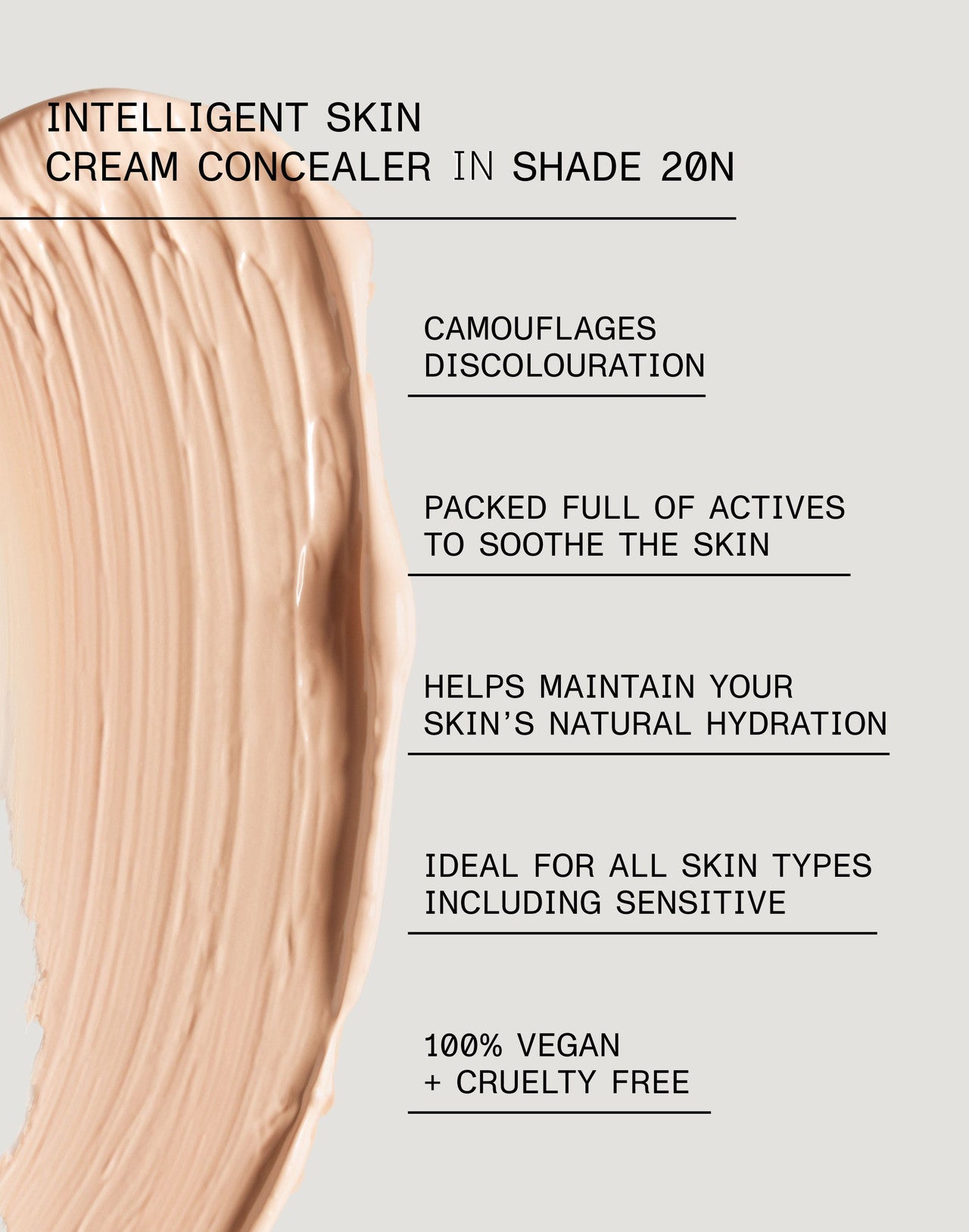 Intelligent Skin Cream Concealer Shade 020N