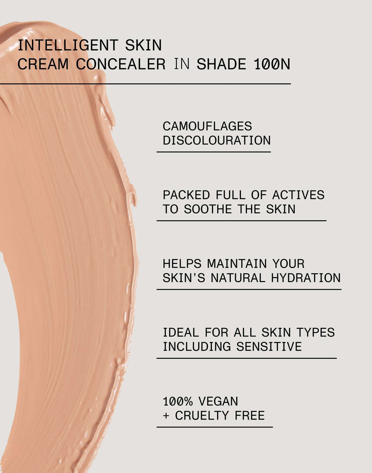 Intelligent Skin Cream Concealer Shade 100N