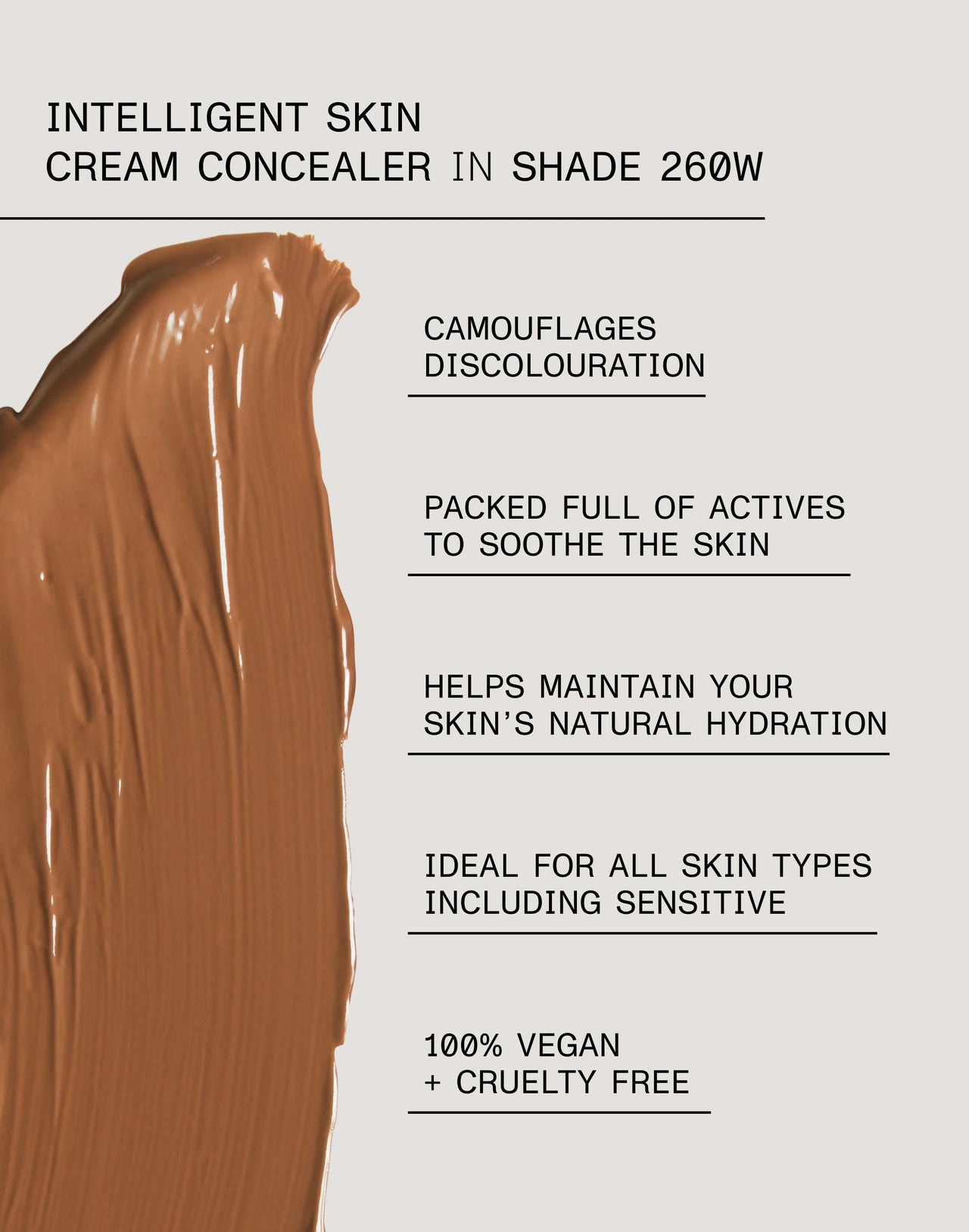 Intelligent Skin Cream Concealer Shade 260W