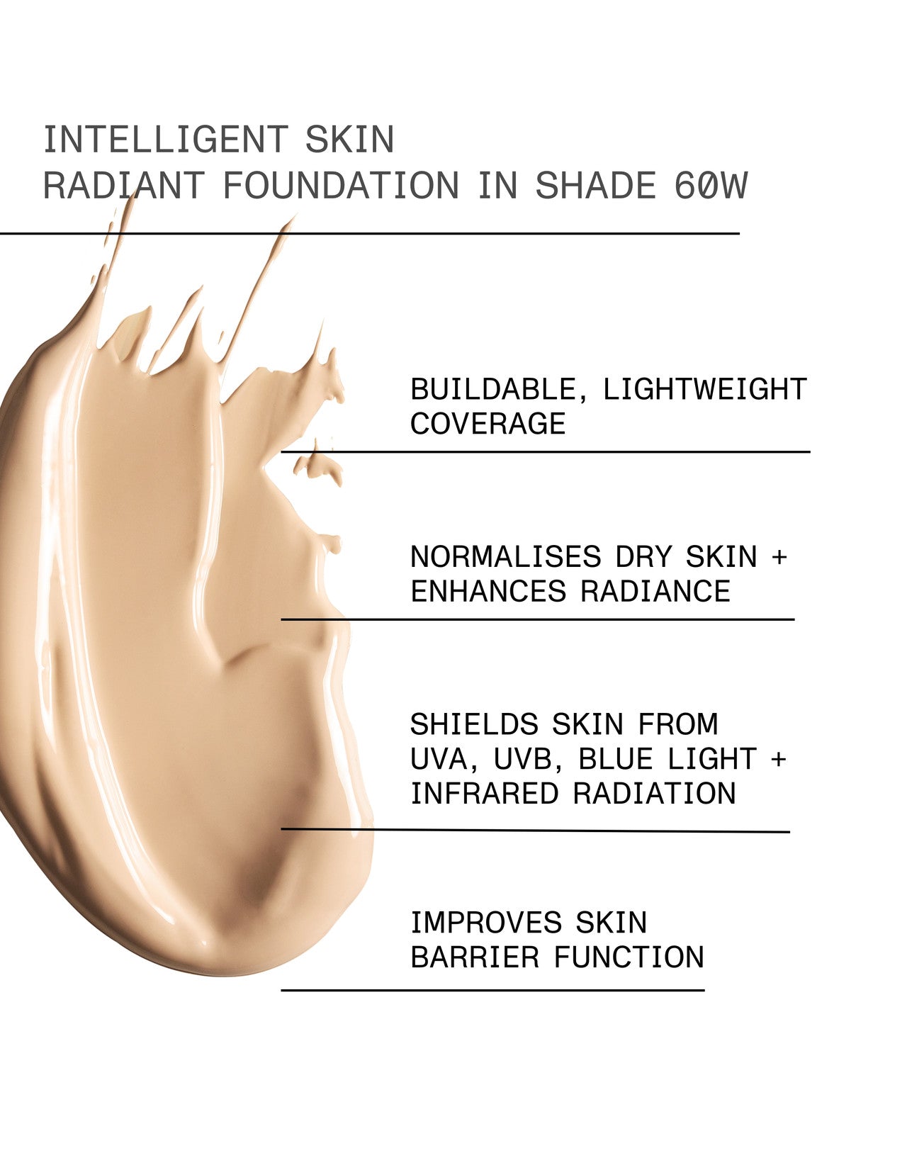 INTELLIGENT SKIN RADIANT FOUNDATION SPF 15 Shade 060W