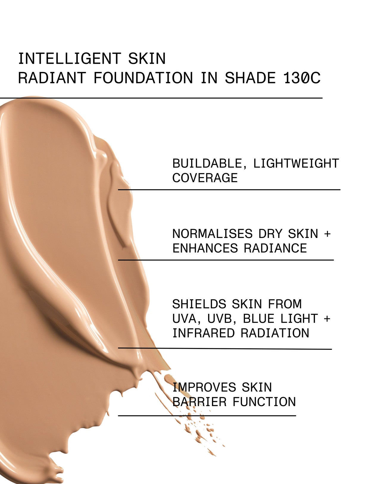 INTELLIGENT SKIN RADIANT FOUNDATION SPF 15 Shade 130C