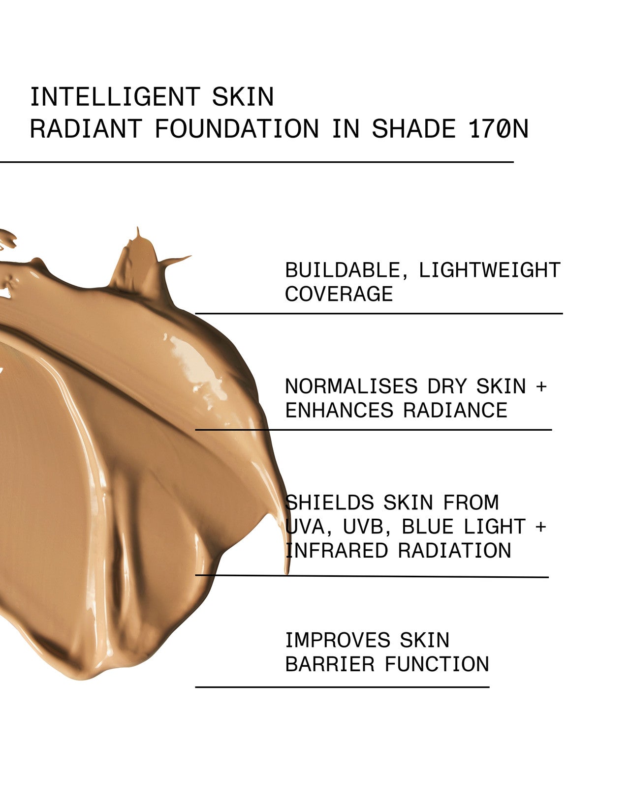 INTELLIGENT SKIN RADIANT FOUNDATION SPF 15 Shade 170N