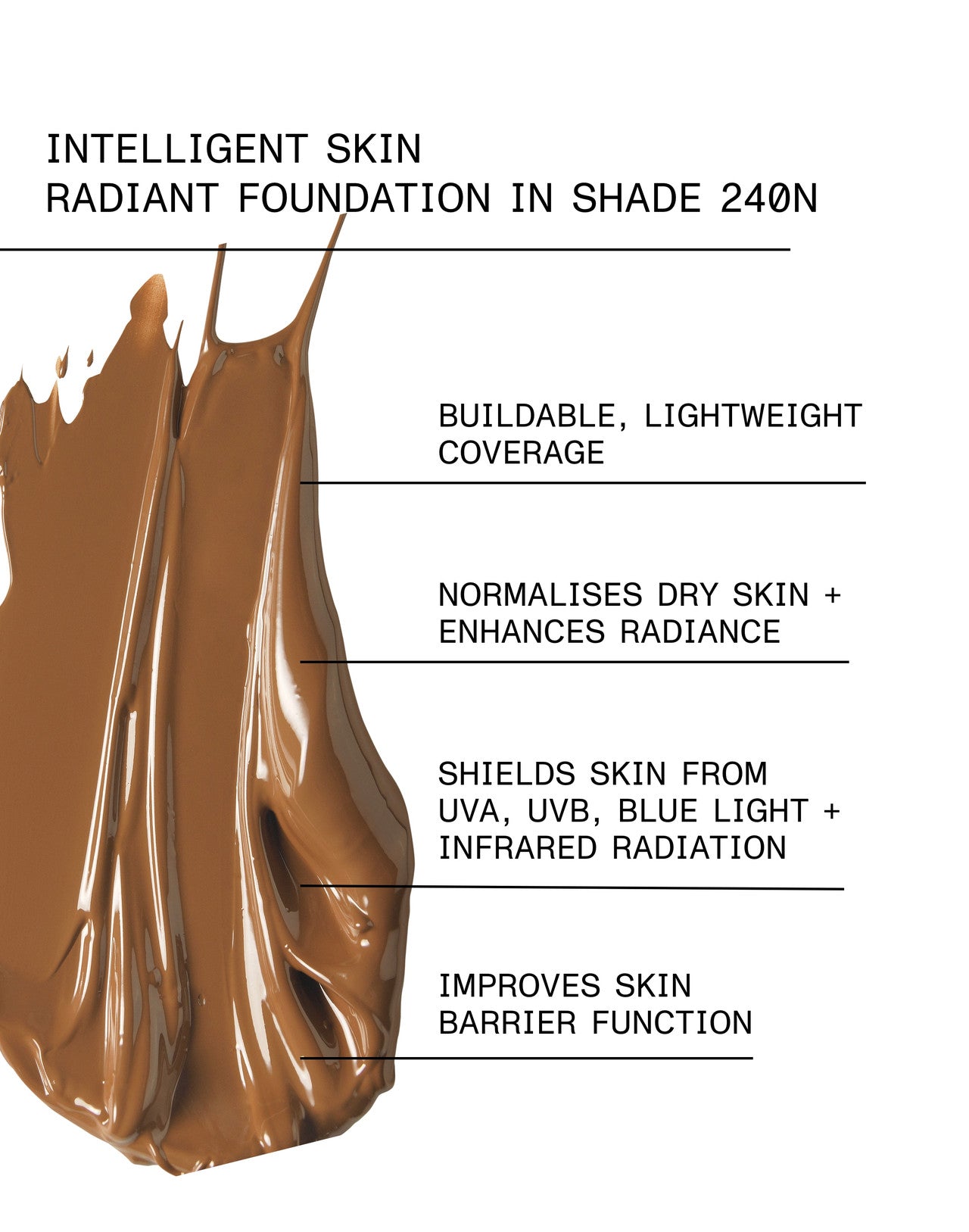 INTELLIGENT SKIN RADIANT FOUNDATION SPF 15 Shade 240N