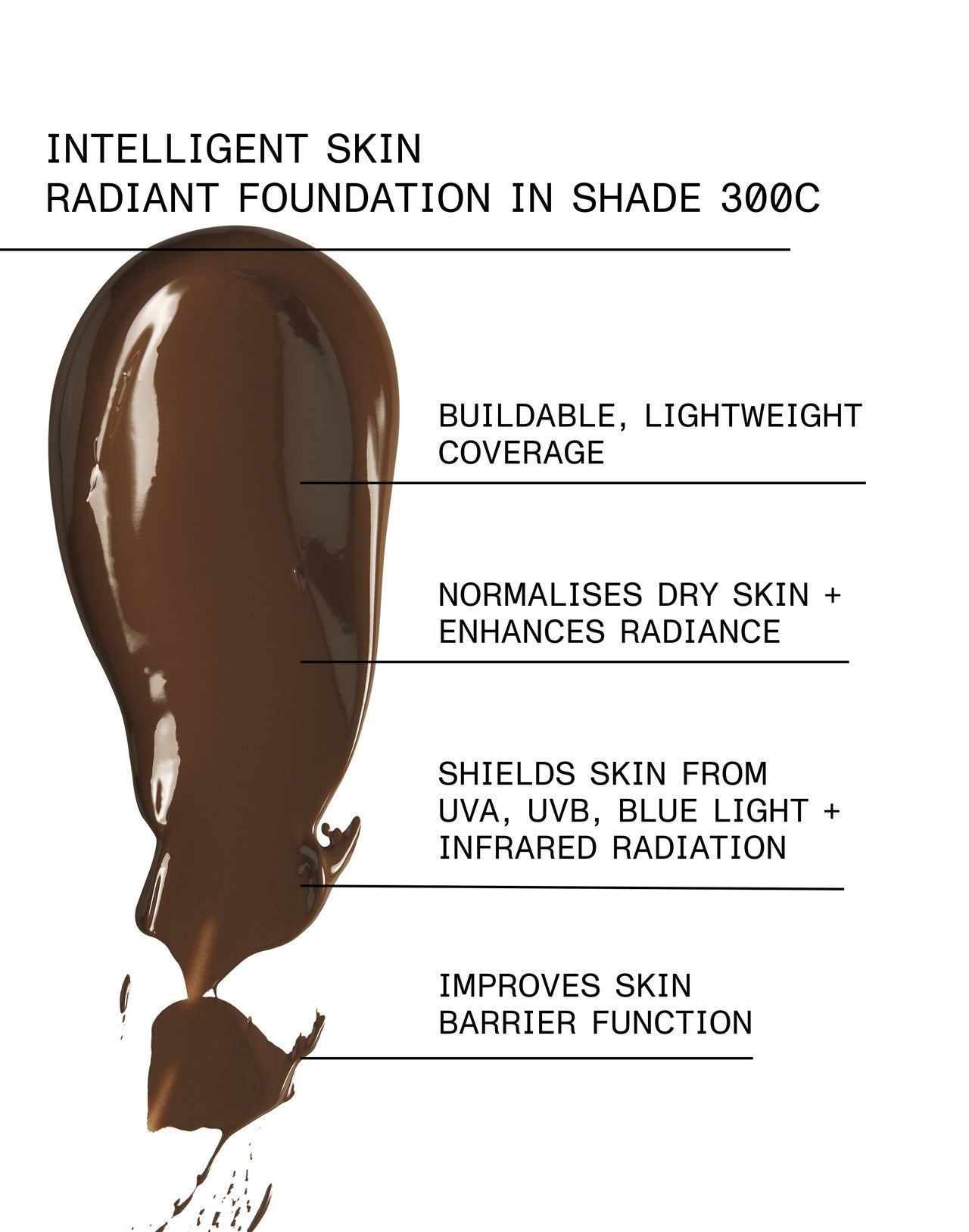 INTELLIGENT SKIN RADIANT FOUNDATION SPF 15 Shade 300C