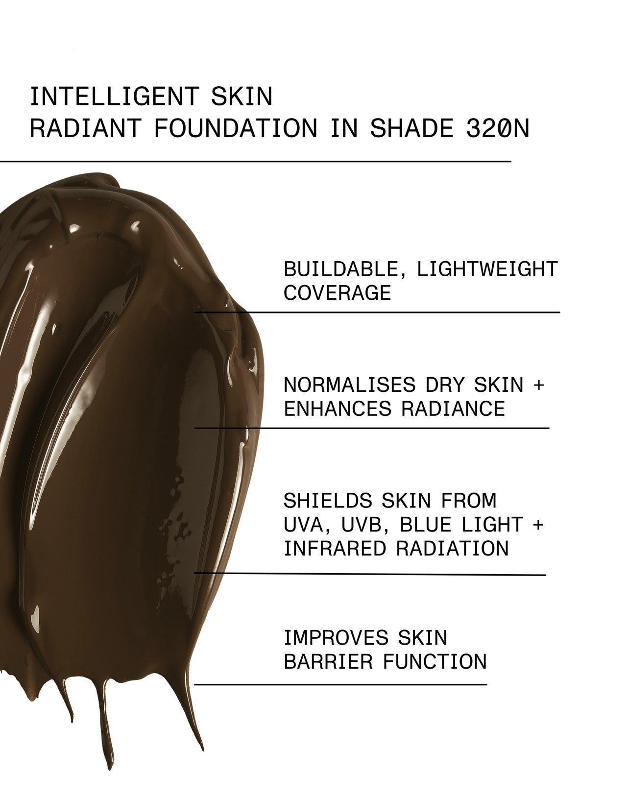 INTELLIGENT SKIN RADIANT FOUNDATION SPF 15 Shade 320N