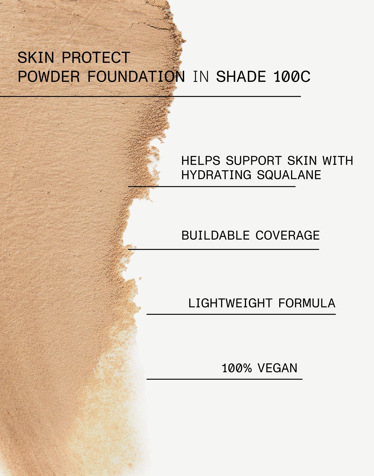 SKIN PROTECT POWDER FOUNDATION REFILL Shade 100C