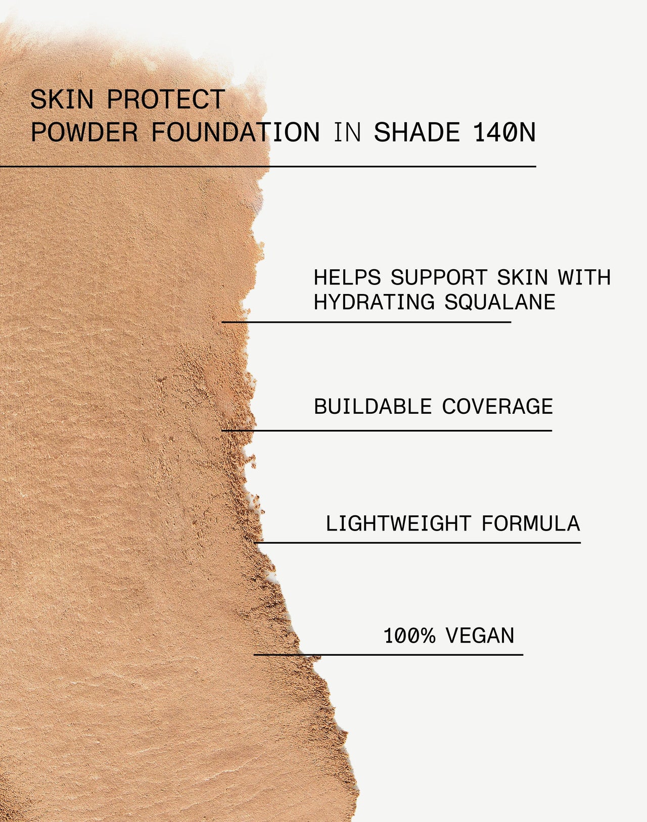 SKIN PROTECT POWDER FOUNDATION REFILL Shade 140N