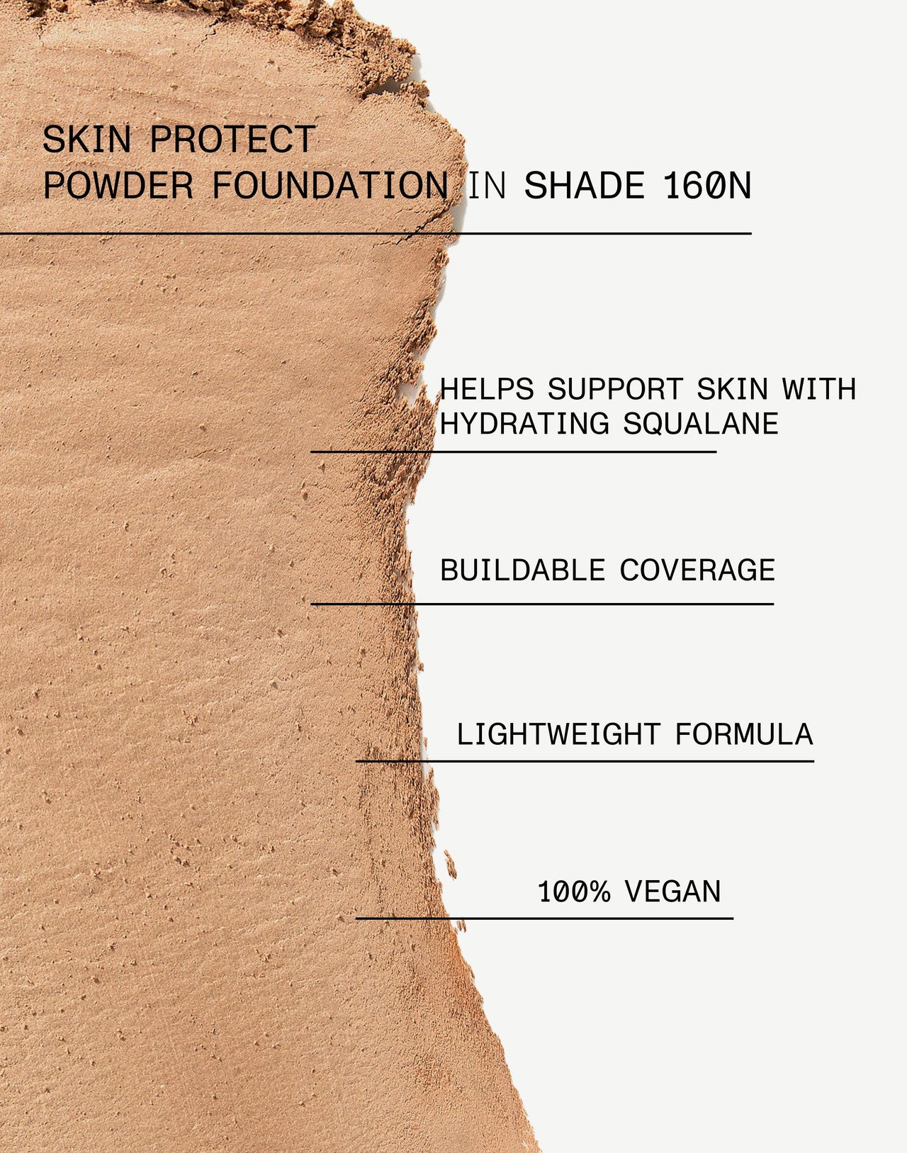 SKIN PROTECT POWDER FOUNDATION REFILL Shade 160N