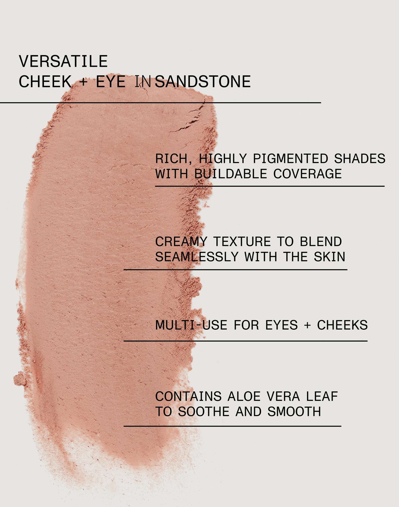 Versatile Blush Cheek + Eye Refill Shade Sandstone